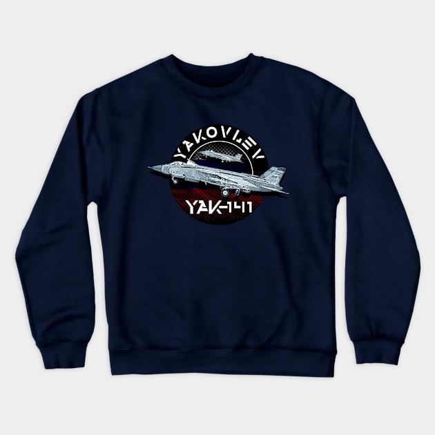 Yakolev YAK-141 Fighterjet Crewneck Sweatshirt by aeroloversclothing